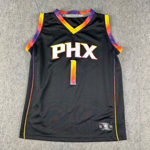 Fanatics Youth Phoenix Suns Devin Booker 1 Basketball Jersey Black Size Boys XL‎